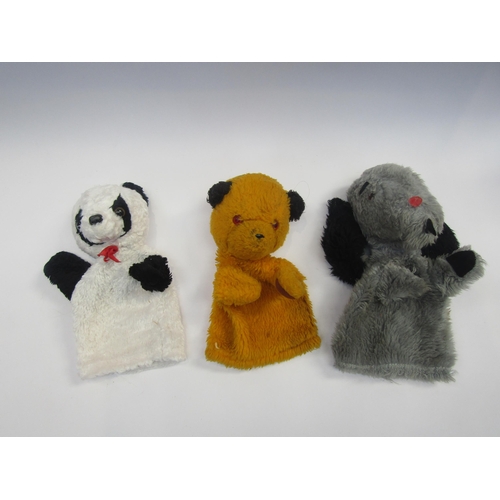 5113 - Three vintage Sooty glove puppets to include Sooty, Sweep and Sue