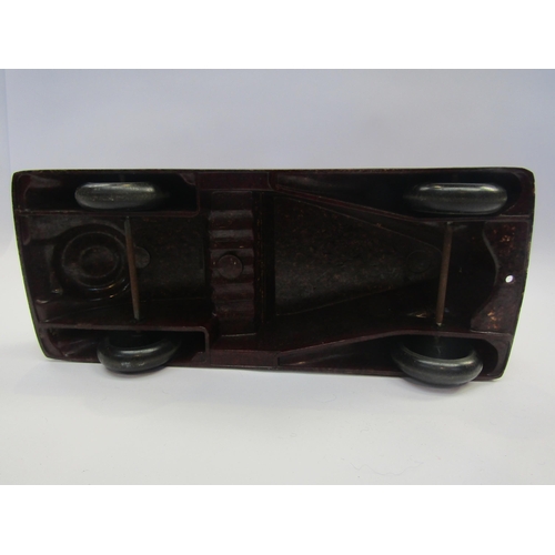 5123 - A Codeg mottled brown bakelite open topped tourer car, 34.5cm long        (R) £80