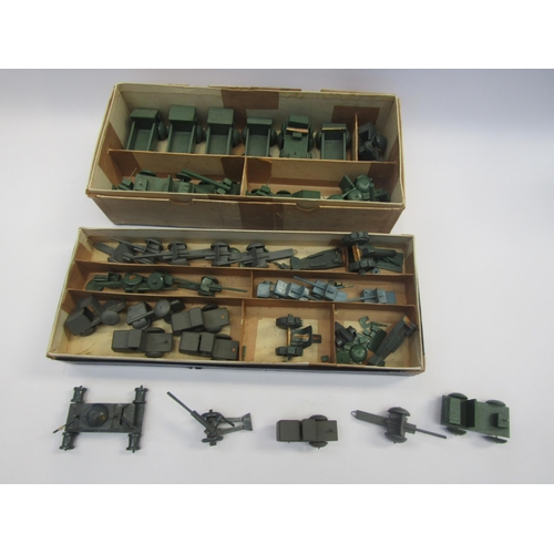 5124 - A collection of 1940's small scratch built wooden model military vehicles                (E) £25-35