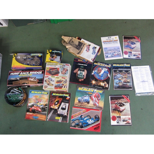 5143 - Boxed Scalextric slot racing items to include Race+ Set Acessories, Pit Stop, C452 Think Tank togeth... 