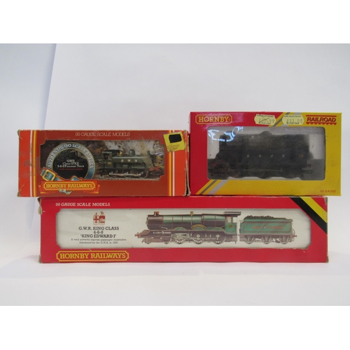 5267 - Three boxed Hornby 00 gauge model railway locomotives comprising R300 GWR class 57XX Panther Tank, R... 