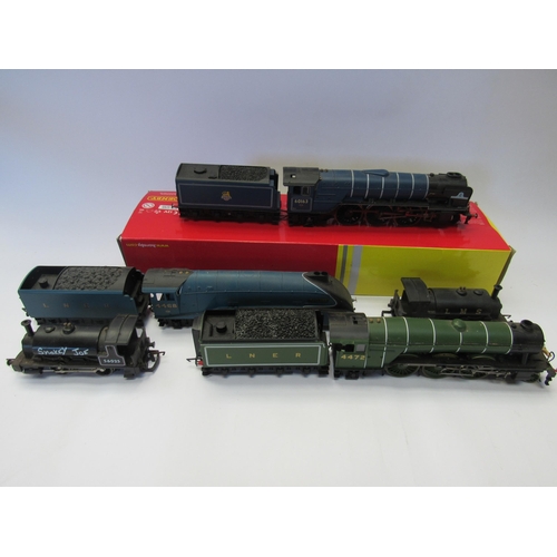 5276 - Five unboxed Hornby 00 gauge  locomotive to include 4-6-2 Tornado 60163 (DCC) 4-6-2 Flying Scotsmann... 