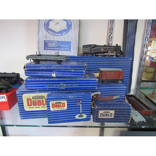 5294 - A collection of boxed Hornby Dublo 00 gauge buildings, rolling stock and accessories including D1 Fi... 