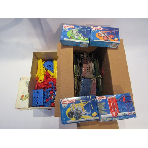 5149 - Four boxed Meccano Motion system sets and a quantity of loose metal and plastic Meccano