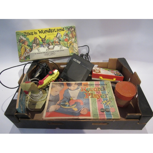 5151 - An assortment of vintage toys and games including Fisher Price radio, Spear's Alice in Wonderland ga... 