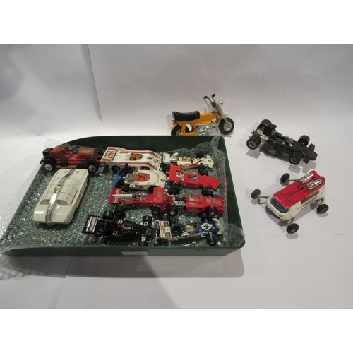 5180 - Diecast and other vehicles including Dinky Security Vehicle, Corgi Lunar Bug, Tonka motorbike etc