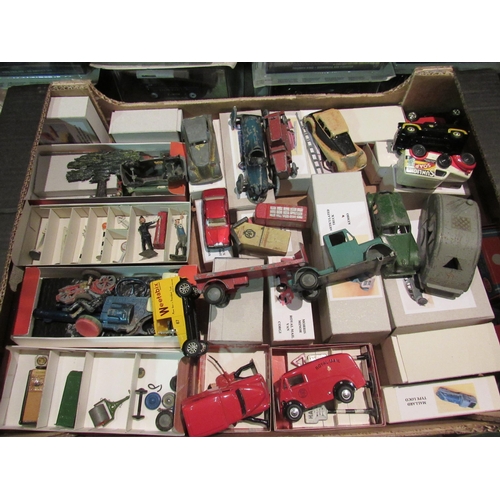 5185 - A collection of playworn diecast vehicles including Kembo articulated truck, Crescent, Corgi etc..