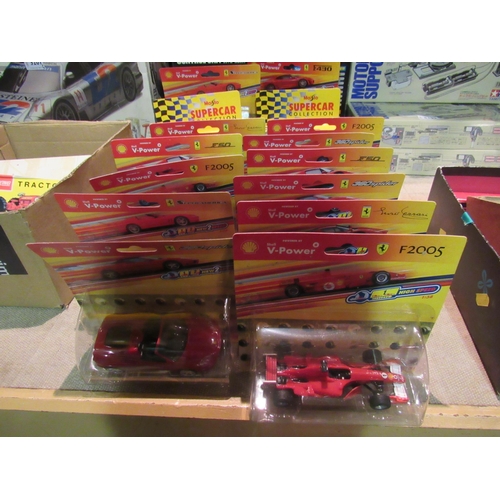 5197 - A collection of boxed/carded diecast cars including Shell V-Power and Maisto Supercar Collection