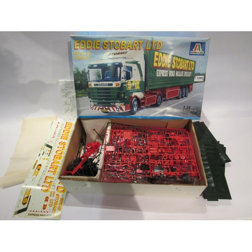 5202 - A boxed Italeri 1:24 Eddie Stobart truck and trailer plastic model kit, contents unchecked