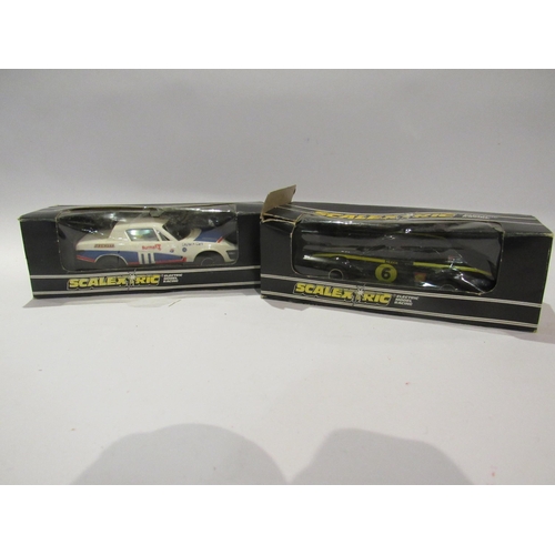 5216 - Two boxed Scalextric cars; C.130 Triumph TR7 and C.052 Ford Escort Mexico Special Build