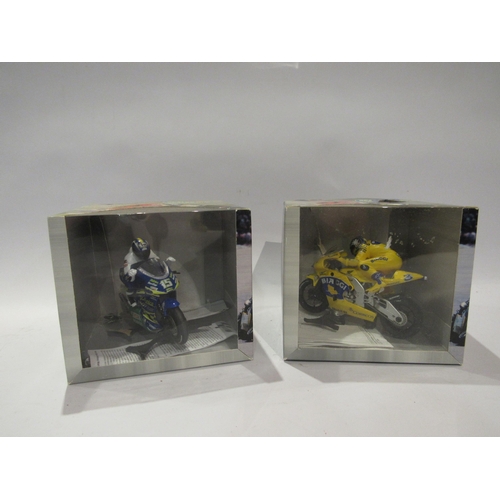 5219 - Two boxed Scalextric slot racing Moto GP motorbikes C6001 and C6003, loose in boxes, one box torn