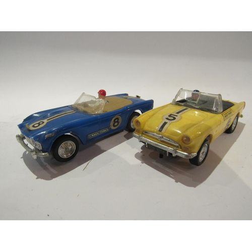 5221 - Two unboxed Scalextric slot racing cars to include C83 Sunbeam Tiger and C84 Triumph TR4/A (damage t... 