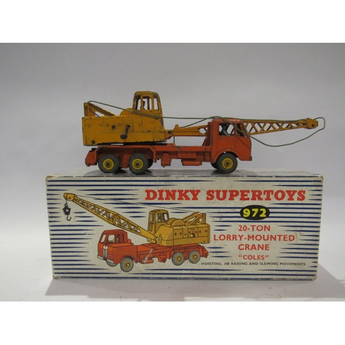 5225 - A boxed Dinky Supertoys 972 20-ton Lorry-mounted Crane 'Coles'