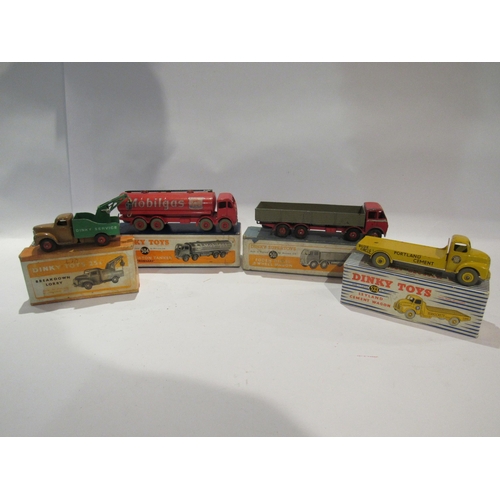 5226 - Four boxed Dinky Toys diecast commercial vehicles to include 533 Leyland Cement Wagon 'Ferrocrete', ... 