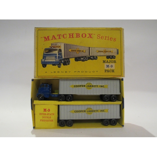 5232 - A boxed diecast Lesney Matchbox Series M9 Major Pack Inter State Double Freighter