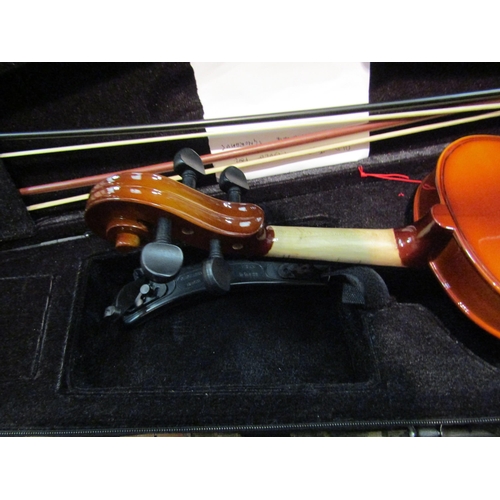 1122 - A Gear 4 Music viola with fitted case and two bows