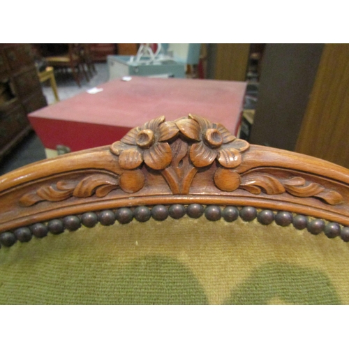 1128 - A large pair of French 19th Century bergere chairs