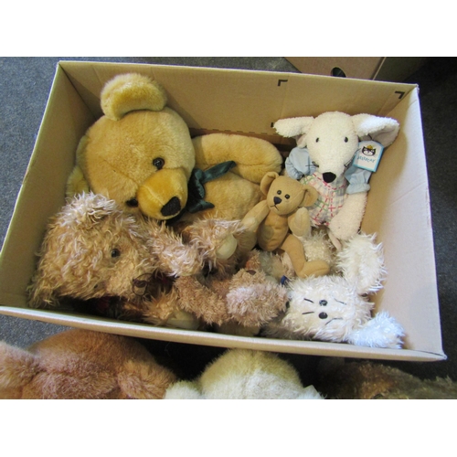 1167 - A box of Teddy bears including Fraserbear, Russ and Jellycat   (E)  £10-20