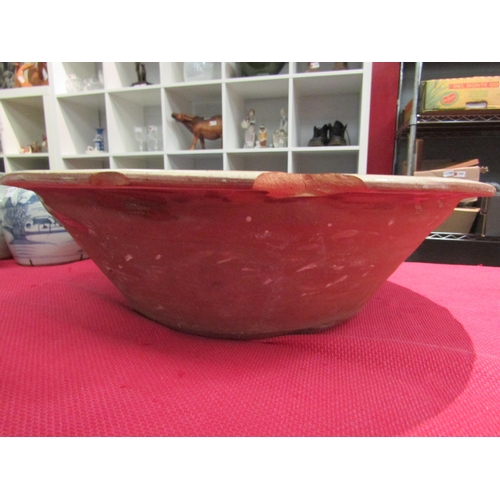 1539 - A proving bowl, 49cm diameter (a/f)