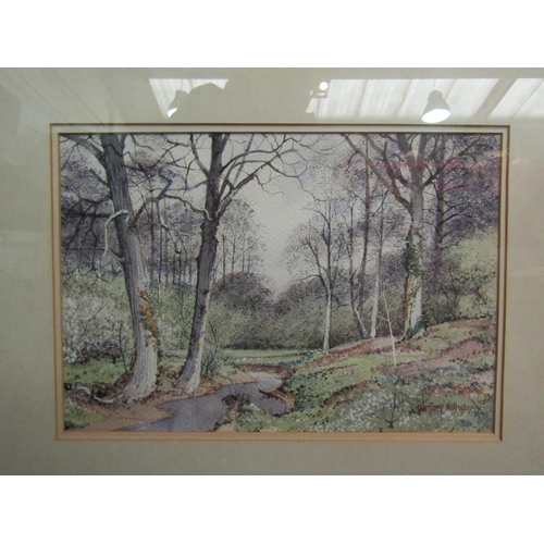 1472 - GEOFFREY JOHN HALL (1946): Four watercolours of mostly rural landscapes including windmill, river an... 