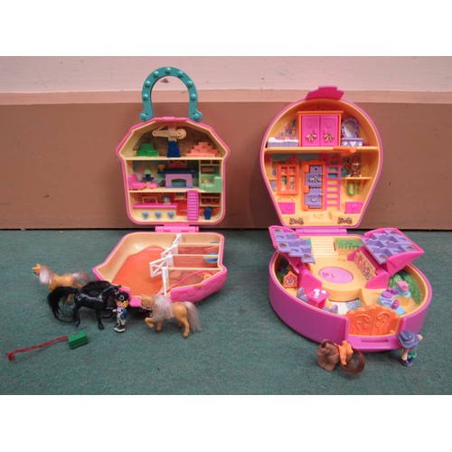 5071A - A Bluebird Toys Polly Pocket Polly's Pony Show playset with doll, pony and trophy together with anot... 