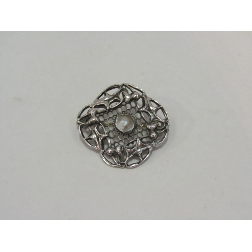 1338 - A Charles Horner silver and pearl brooch