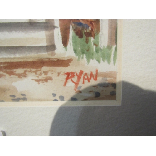 4106 - JOHN RYAN: A watercolour entitled 