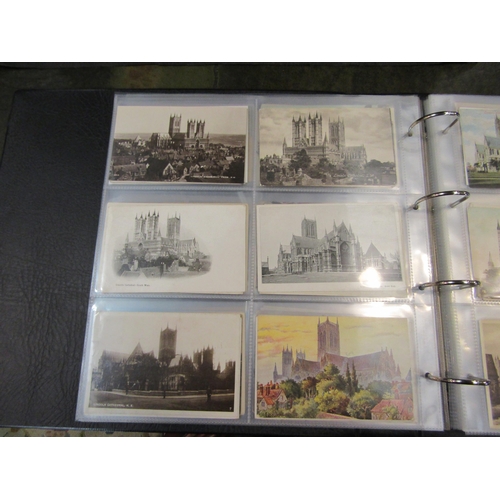 4237 - An album of miscellaneous topographical postcards including a number of Lincolnshire    (R)  £50