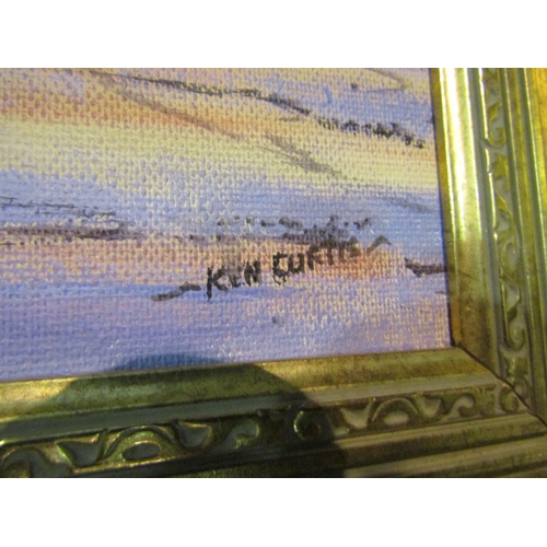 4315 - KEN CURTIS: An acrylic on board 