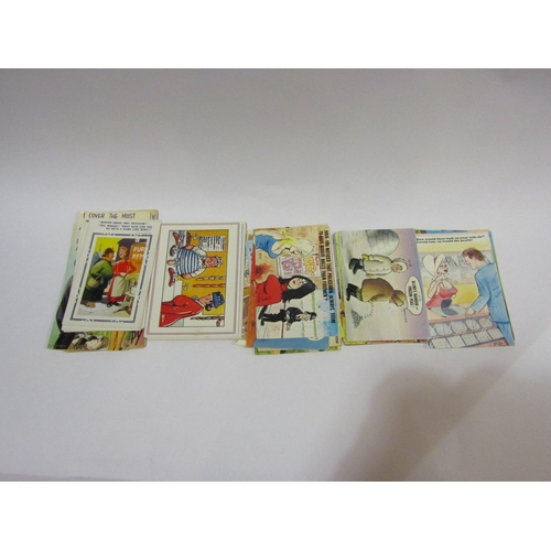 4333 - A small selection of late 1930's - 1980's comic seaside postcards (48)