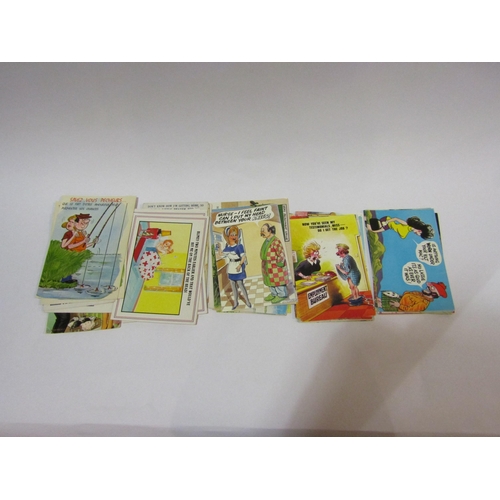 4333 - A small selection of late 1930's - 1980's comic seaside postcards (48)