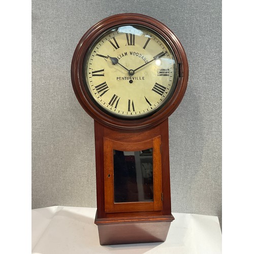 7247 - A William Woodard of Pentonville single fusee wall clock