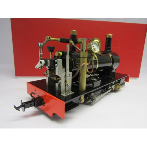 7383 - A part constructed Accucraft BMMC gas powered live steam G scale 0-4-0 Hunslet style locomotive, gau... 