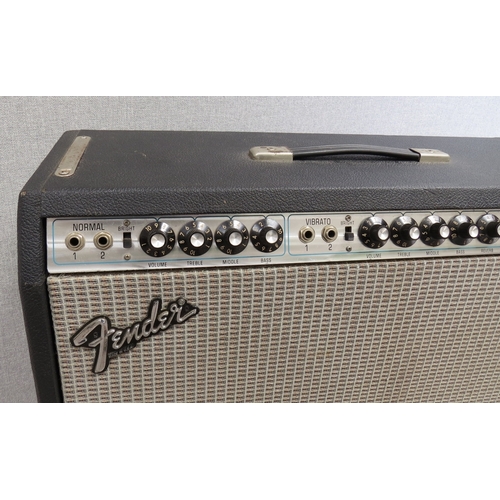 5123 - A 1978 Fender Twin Reverb electric guitar amplifier with Eminence speakers, serial no. A768923, with... 