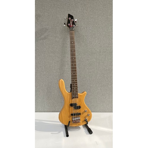 5098 - A Washburn Taurus T14 electric bass guitar, natural body