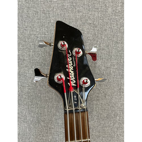 5098 - A Washburn Taurus T14 electric bass guitar, natural body