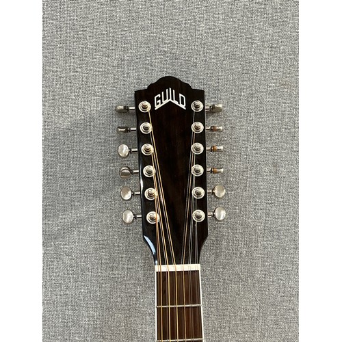 5116 - A Guild F-2512E Deluxe Westerly 12 string electro acoustic guitar with antique sunburst body, tortoi... 