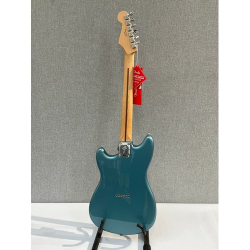 5104 - A Fender Player Series Duo Sonic Tidepool electric guitar, serial number MX19191771, Made in Mexico,... 