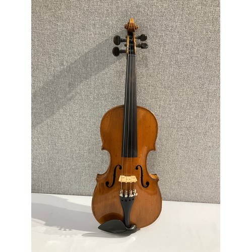 5088 - An early 20th Century 3/4 size violin, two piece maple back, no label to interior, thought to be Dut... 