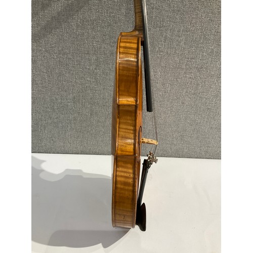 5088 - An early 20th Century 3/4 size violin, two piece maple back, no label to interior, thought to be Dut... 