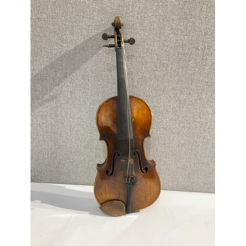 5090 - A 19th Century Frederick Foster of London label (dated 1820) violin, full size (4/4), cased with bow