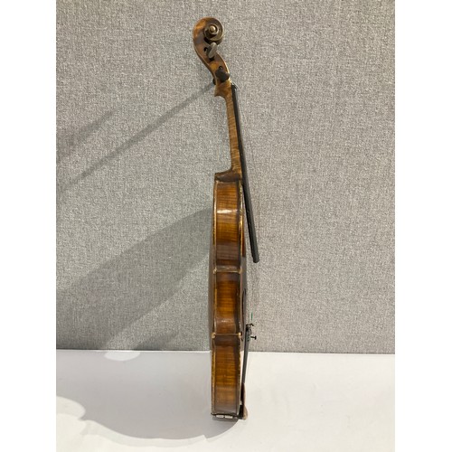 5090 - A 19th Century Frederick Foster of London label (dated 1820) violin, full size (4/4), cased with bow