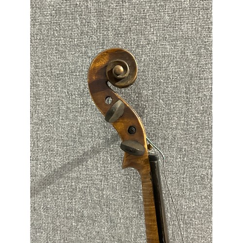 5090 - A 19th Century Frederick Foster of London label (dated 1820) violin, full size (4/4), cased with bow