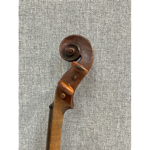 5084 - A late 19th / early 20th Century Stradivarius label violin, full size (4/4), with ATS marked back an... 