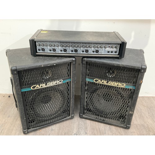 5077 - A Carlsbro Marlin 6-150 amplifier with speakers