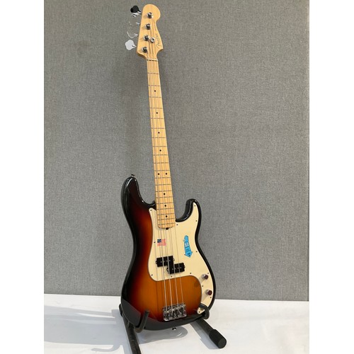 5105 - A Fender Precision Bass guitar, made in USA, three tone sunburst body, serial number Z5136641, circa... 