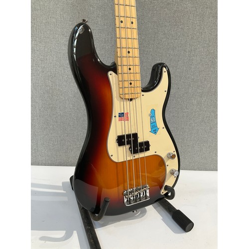 5105 - A Fender Precision Bass guitar, made in USA, three tone sunburst body, serial number Z5136641, circa... 