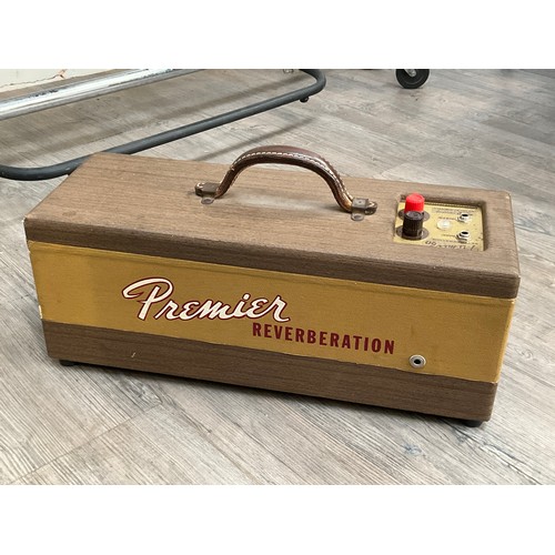 5080 - A vintage Premier Reverberation unit model Premier 90, tan coloured case