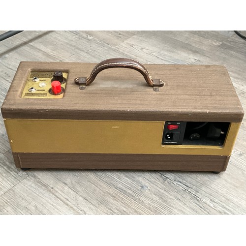 5080 - A vintage Premier Reverberation unit model Premier 90, tan coloured case