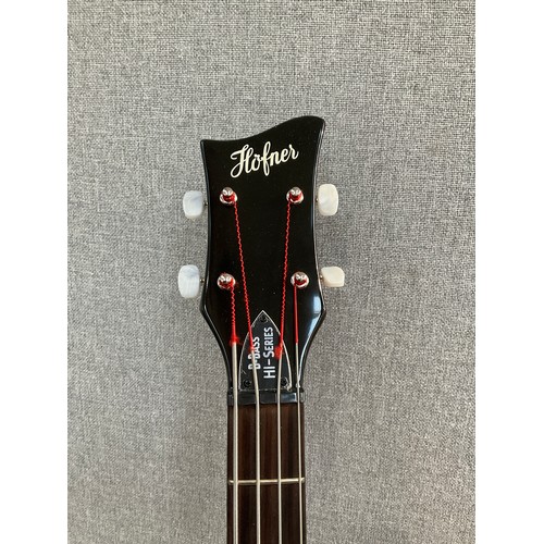 5115 - A Hofner B Bass HI-Series electric violin bass guitar (Beatles style), serial number W1201H271, boxe... 